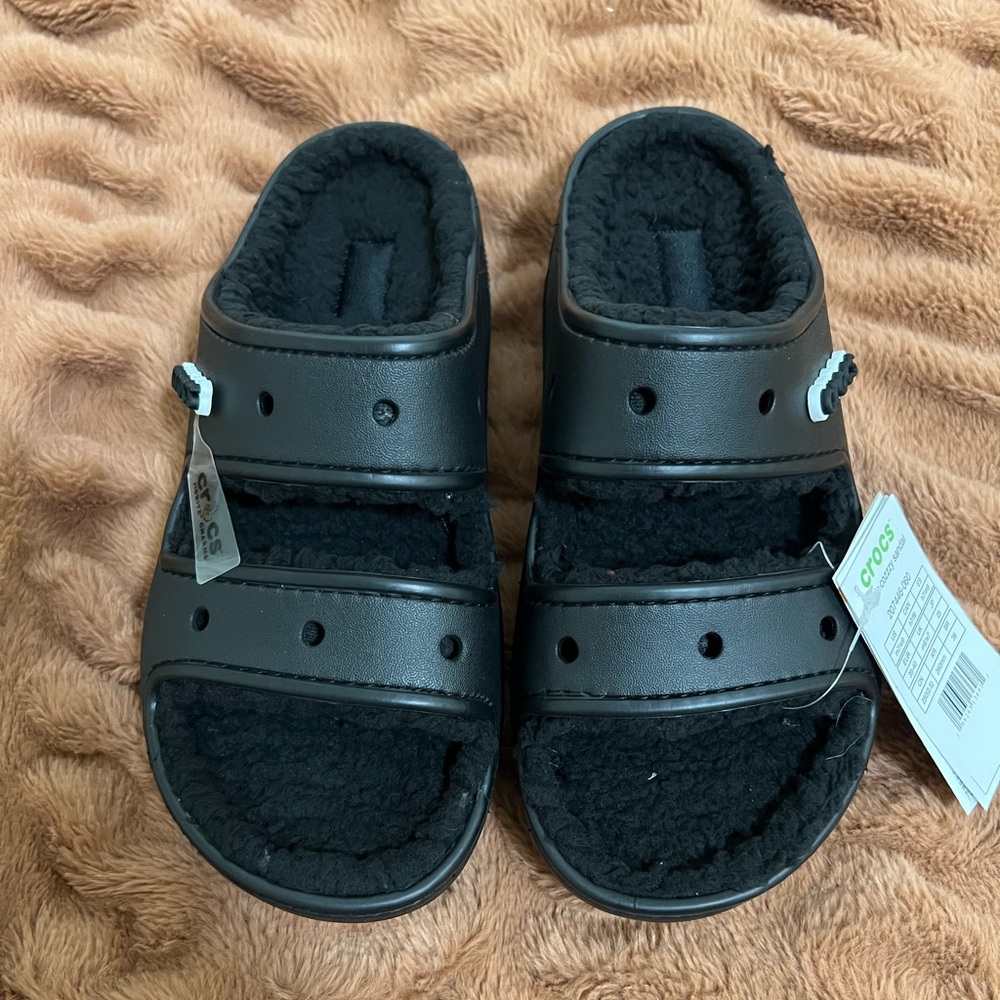 Crocs Classic Cozzzy towel sandal